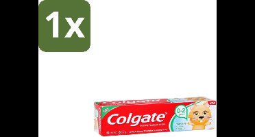 1 x Colgate - Aardbeismaak - Kindertandpasta - Voor 0 tot 2 jaar oud - 50ml - Baby Tandenpoetsen - Kindertandpasta - Aardbeismaak - Melkgebit - Gaatjes Voorkomen