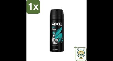 1 x Axe - Deodorant Bodyspray - 48hrs Fresh - Apollo - Sage & Cedarwoord - 150 ml- 48 Uur Bescherming - Deodorant Spray - Geur Van Groen Fruit - Sandelhout - Verse Salie