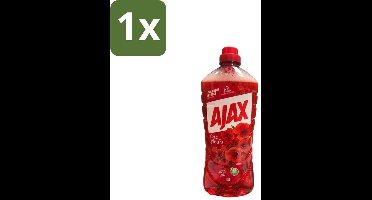 Ajax – Allesreiniger – Rode Bloemen – 1,25 L - 1 stuk