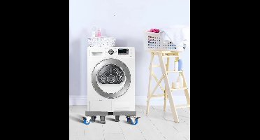 Universele basis voor wasmachines (trommel en pulsator), koelkastrekken, zwenkwielbeugel en verhogingsstandaard.