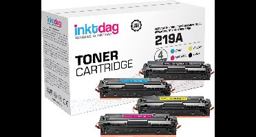 Inktdag Compatibele HP 219A / 219X Toner Cartridge – Vervanging voor HP 219 Toner – Hoge Capaciteit – Geschikt voor HP Color Laserjet Pro MFP 3302fdwg 3302sdwg 3302fdng 3302fdw 3302sdw 3202fdn 3202dw 3302dn
