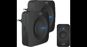 LeeuwenChoice® Draadloze Deurbel Set Met 2 Ontvangers - Gemakkelijk Installeren - Op Netstroom Met Plug-In/Stekker