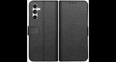 Just in Case hoesje geschikt voor Samsung Galaxy S23 FE Hoesje met Pasjeshouder - Bookcase Classic - Zwart