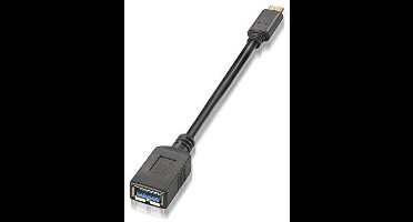 15 cm USB 3.1-kabel voor telefoon, mobiele telefoon en tablet - zwart