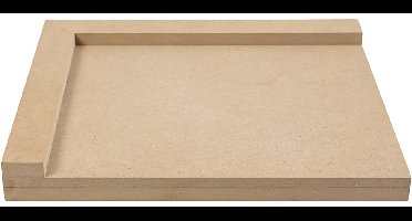 Houten linoleumhouder, afm 25x29 cm, rechtshandig, 1 stuk