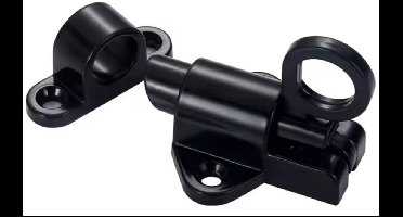 New Age Devi - 3x Veerbouten Aluminium Terrasdeur Vergrendeling - Automatisch - Geschikt voor Vaste Ramen Bureaulades Terrasdeuren Gereedschapskasten - Kleur Zwart