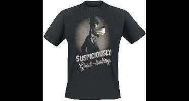 Mickey Mouse Goofy - Suspiciously Heren T-shirt - zwart - M