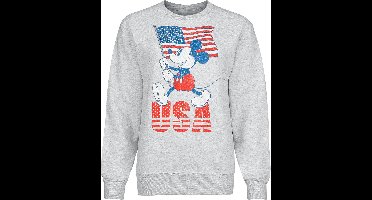 Mickey Mouse Mickey Mouse USA Dames Sweatshirts - gemêleerd lichtgrijs - M