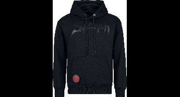 The Lord Of The Rings Heat Logo - Sauron - Black On Black Heren Trui met capuchon - zwart - S