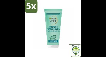 5 x Garnier - Ambre Solaire - Aftersun Melk - Reisformaat - 100 ml - Grootverpakking - Zonnebrand Nabehandeling - Aftersun - Zonneverbranding - Hydraterende Crème - Aloë Vera