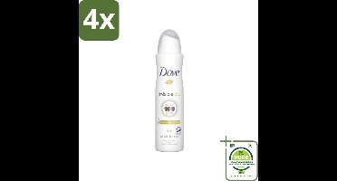 Dove Deodorant Spray - Invisible Care - 150 ml - Voordeelverpakking - 4 stuks - Deodorant - Aluminiumvrije deodorant