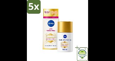 5 x NIVEA - Bodyolieserum - Luminous630 Tegen Striae - Tegen striemen & vlekken - Zwangerschapsstriemen - Huidolie - 100 ml - Grootverpakking - Striae Vermindering - Anti-striae - Zwangerschapsstriemen - Huidverkleuringen - Body Olie Serum
