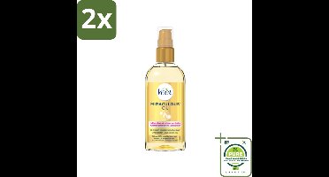 Veet - Aftercare - Natuurlijke Voedende Olie - Voor & Na Ontharing - 100 ml - Voordeelverpakking - 2 stuks - Ontharings-olie - Nabehandeling ontharing