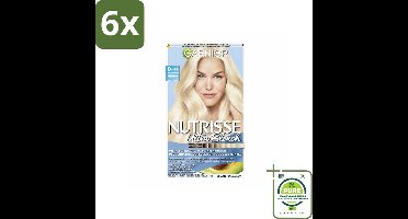 Garnier - Nutrisse Ultra BLonde D+++ - Ontkleuring - Ultra Puur Blond - Super Oplichtend - Permanente Kleur - Voordeelverpakking - 6 stuks - Ultra Blonde - Haar Ontkleuring