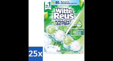 25 x Witte Reus - Toiletblok Kracht Actief Pro Nature - Munt & Eucalyptus - 1 Toiletblok - Toiletblok - Natuurlijke Reiniging - Munt En Eucalyptus - Duurzaam Toilet - Milieuvriendelijk