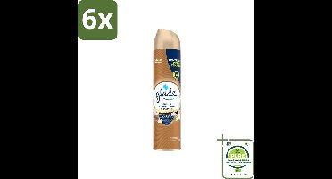 Glade - Luchtverfrisser Spray - Sensual Sandelhout Jasmijn - 300 ml - Voordeelverpakking - 6 stuks - Luchtverfrisser - Geur