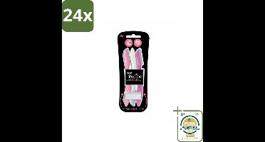 Wilkinson Intuition - Navulmesjes - Wenkbrauw Shaper - Precisie - 3 mesjes - Voordeelverpakking - 24 stuks - Precisie epilator - Ontharingsmesjes