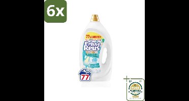 Frisse Reus - Vloeibaar Wasmiddel - Lotus - Witte Was - 77 Wasbeurten - Voordeelverpakking - 6 stuks - Waskracht - Lotusgeur