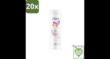20 x Dove Bodylotion - Glowing Care - Lotus & Rijstmelk - 250 ml - Grootverpakking - Voedende Bodylotion - Hydraterende Bodylotion - Huidverzorging - Zachte Huid - Stralende Huid