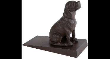 Deurstopper hond | metaal | 22,5x10,5x18cm | Buitendeurstopper | Binnendeurstopper