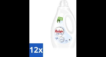 Robijn - Stralend Wit - Vloeibaar Wasmiddel - 20 Wasbeurten - Voordeelverpakking - 12 stuks