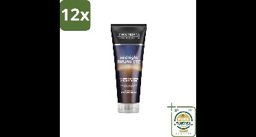 John Frieda – Conditioner – Midnight Brunette Colour Deepening – Kleurverdiepend – 250 ml - Voordeelverpakking - 12 stuks - Donkerbruin haar - Haar conditioner