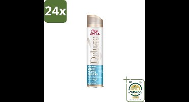 Wella – Deluxe Volume & Protection – Haarspray – 250 ml - Voordeelverpakking - 24 stuks - Bescherming - Keratine