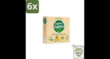 Happy Earth – Shampoo Bar – 100% Natuurlijk Repair & Care – 70 g - Voordeelverpakking - 6 stuks - Beschadigd haar - Natuurlijke shampoo