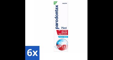 Parodontax – Tandpasta – Active Repair Fresh Mint – 75 ml - Voordeelverpakking - 6 stuks