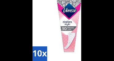 Libresse – Inlegkruisjes – Fresh String – Voor stringslips – 30 Inlegkruisjes - Bulkverpakking - 10 stuks