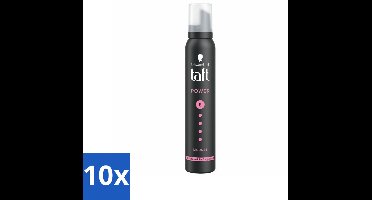 10 x Taft - Haarmousse - Power 5 - Zijdezachte hold - 200 ml - Haarmousse - Haarverzorging - Volume - Zacht Haar - Stevigheid