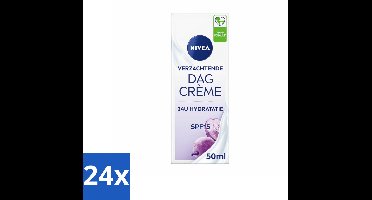 24 x NIVEA - Essentials Sensitive Dagcrème - Gezichtscrème - SPF 15 - Voor de gevoelige huid - 50 ml - Nivea Dagcrème - Gevoelige Huid - Dagcrème SPF 15 - Hydraterende Crème - Kalmerende Crème
