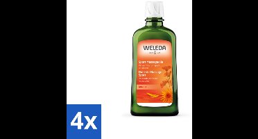 4 x WELEDA - Massageolie Sport - Arnica - 200 ml - Sportmassage - Spierpijn - Spierherstel - Arnica - Massageolie