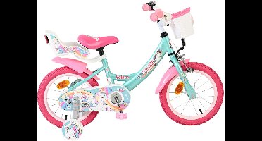Volare Unicorn Kinderfiets - Meisjes - 14 inch - Groen