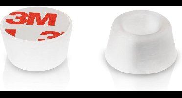 8x Flexibele Zelfklevende Deurstopper - Transparant - Beschermt Muren en Meubels