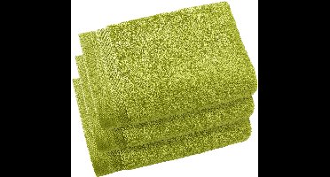 De Witte Lietaer Gastendoekjes Contessa, Lime Green - 40 x 60 cm - 3 stuks - Katoen