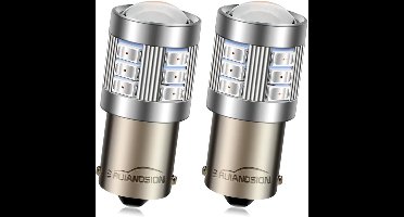 Rode 1156 BA15S LED Lampen 10-60V voor Auto Motorfiets – Set van 2