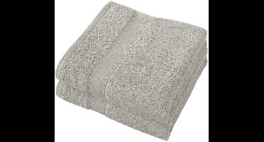 De Witte Lietaer Handdoek Stephanie Dove - Set 2 stuks - 50 x 100 cm - Grijs - Katoen