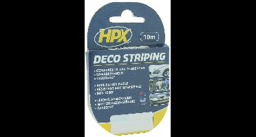 HPX zelfklevende deco striping - zilver - 1,5 mm x 10 m