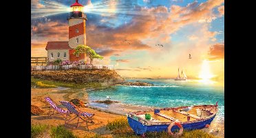 Schmidt - Legpuzzel - Zonsondergang in de vuurtorenbaai - 1000 stukjes - Volwassenen - vanaf 12 jaar