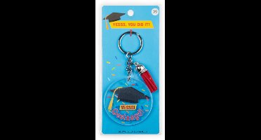 Sleutelhanger met kwastje | Acryl sleutelhanger – Geslaagd