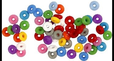 Stop ringen binnenmaat 3 mm diverse kleuren 48div