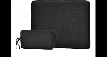 Laptophoes - laptop hoes - laptophoes 13 inch - Laptoptas - Draagbaar - Polyester - Zwart