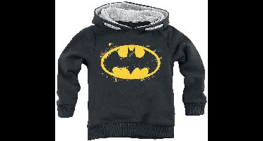 Batman Kids - Spray Logo Trui met capuchon - zwart - 164