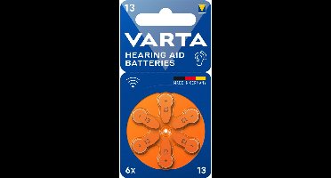 Varta Gehoorbatterij Gehoorapparaat 13 Blister - 10 x 6 stuks - Voordeelverpakking