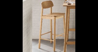Giga Living Barkruk Utzon - Hout Naturel - Zithoogte 74cm - Set van 2