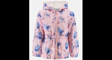 Disney Lilo & Stitch Jas - Fleece Gevoerde Regenjas - STITCH - Roze - Maat 104 (4 Jaar)