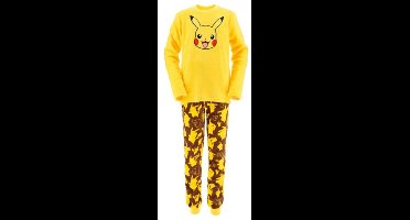 Pokemon Pikachu Pyjama / Huispak - Geel - Coral Fleece - Maat 170/176 (16 Jaar)