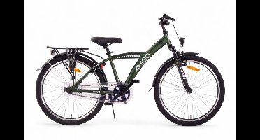 AMIGO Roady Jongensfiets 24 Inch - Kinderfiets voor 8 tot 12 Jaar - 115+ cm - Groen