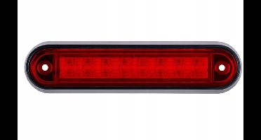 led zijmarkeringslamp universeel rood 8x led - contourlamp - zijlamp - breedtelamp